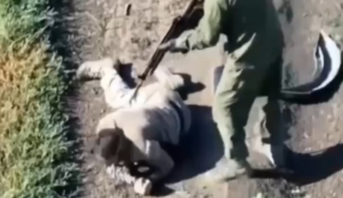 Zaporizhzhya, Ukraine July 14 2025. Russian soldier eliminates fellow comrade for trying to surrender