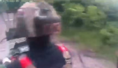 Russian POV Soldier becomes unrecognizable after FPV Strike on ATV