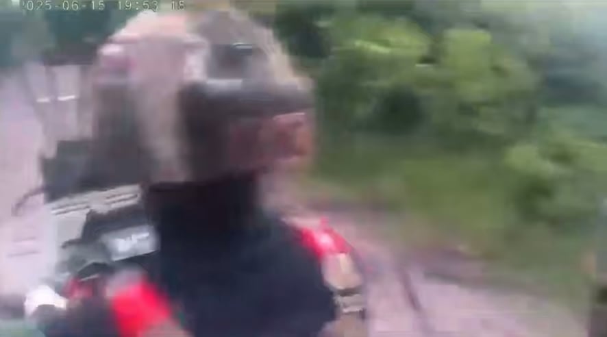 Russian POV Soldier becomes unrecognizable after FPV Strike on ATV