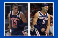 The Dallas Mavericks agreed to two-way contracts with Auburn's Miles Kelly (left) and...