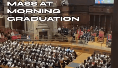 Edinburgh graduates in Engineering, Chemistry, Physics and English disrupted and walked out of their ceremony, continuing solidarity with Palestine and in protest of the university's financial ties with Israel.