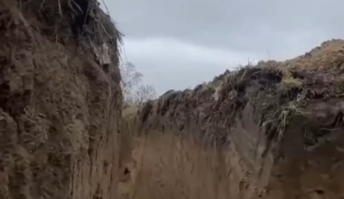 Ukrainian infantryman's near-death experience with incoming artillery shell