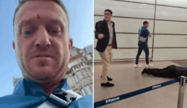 Tommy Robinson leaves UK after being filmed at alleged assault