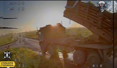 A rare Russian Zemledeliye remote minelaying system is destroyed by Ukrainian FPV drones (Music from source)