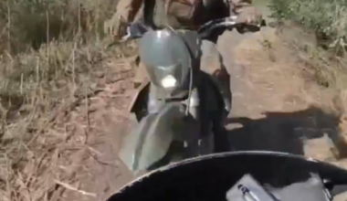 Don't drink and drive: Russian motorbike accident near the front. July 2025