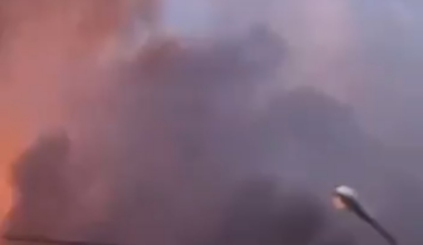 Multiple Russian Geran-2 kamikaze drones hit the Ukrainian city of Kharkiv this afternoon.