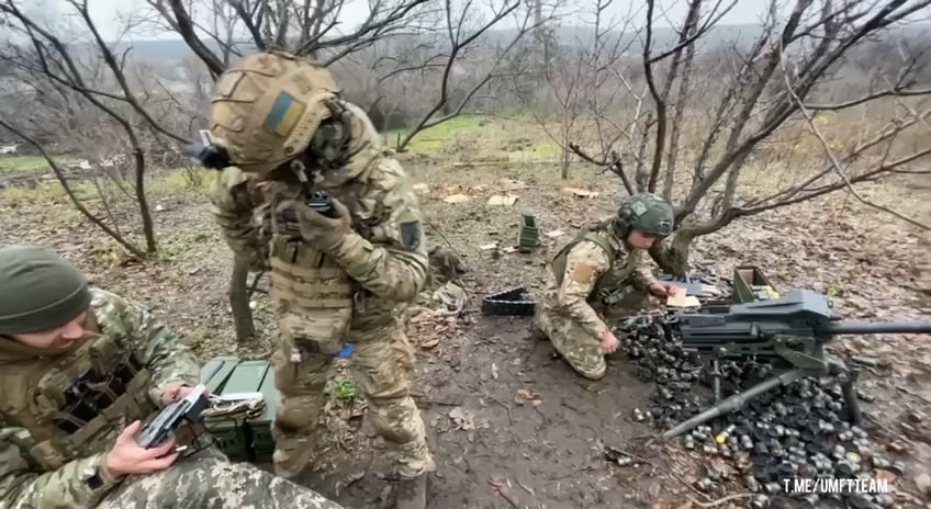 Signum Battalion using DJI Mavic 3 to adjust MK-19 grenade launcher fire to devastating effect on Wagner human wave attack on the outskirts of Bakhmut [01.2023]