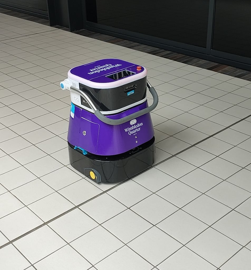 I see R2-D2's second cousin is visiting the Wimbledon shopping centre today. 🤖