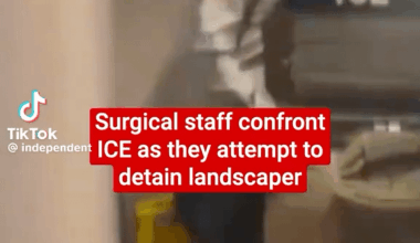 Why the hell are they covering their faces? If these so-called law enforcement officers were actually proud of what they were doing, they wouldn’t be hiding like cowards. This is not policing. This is attempted kidnapping and flat-out domestic terrorism.