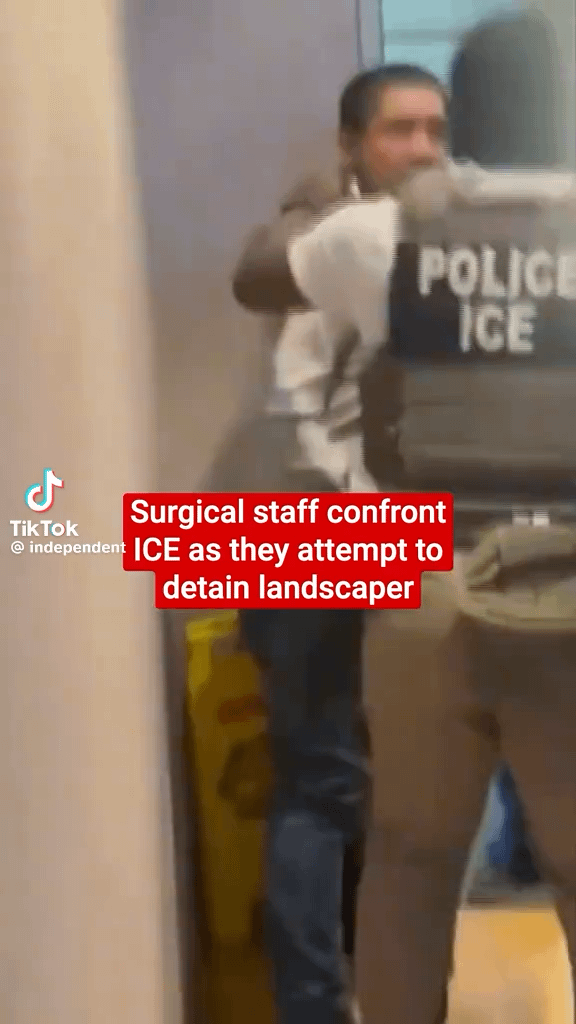 Why the hell are they covering their faces? If these so-called law enforcement officers were actually proud of what they were doing, they wouldn’t be hiding like cowards. This is not policing. This is attempted kidnapping and flat-out domestic terrorism.