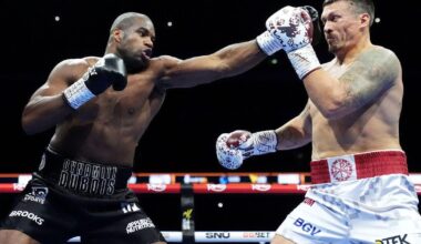 Oleksandr Usyk knocks out UK's Daniel Dubois as thrilling fight at Wembley over early