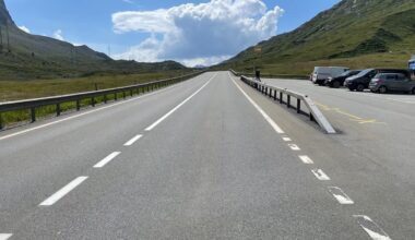 German speeds over the Julier Pass GR at 146 km/h