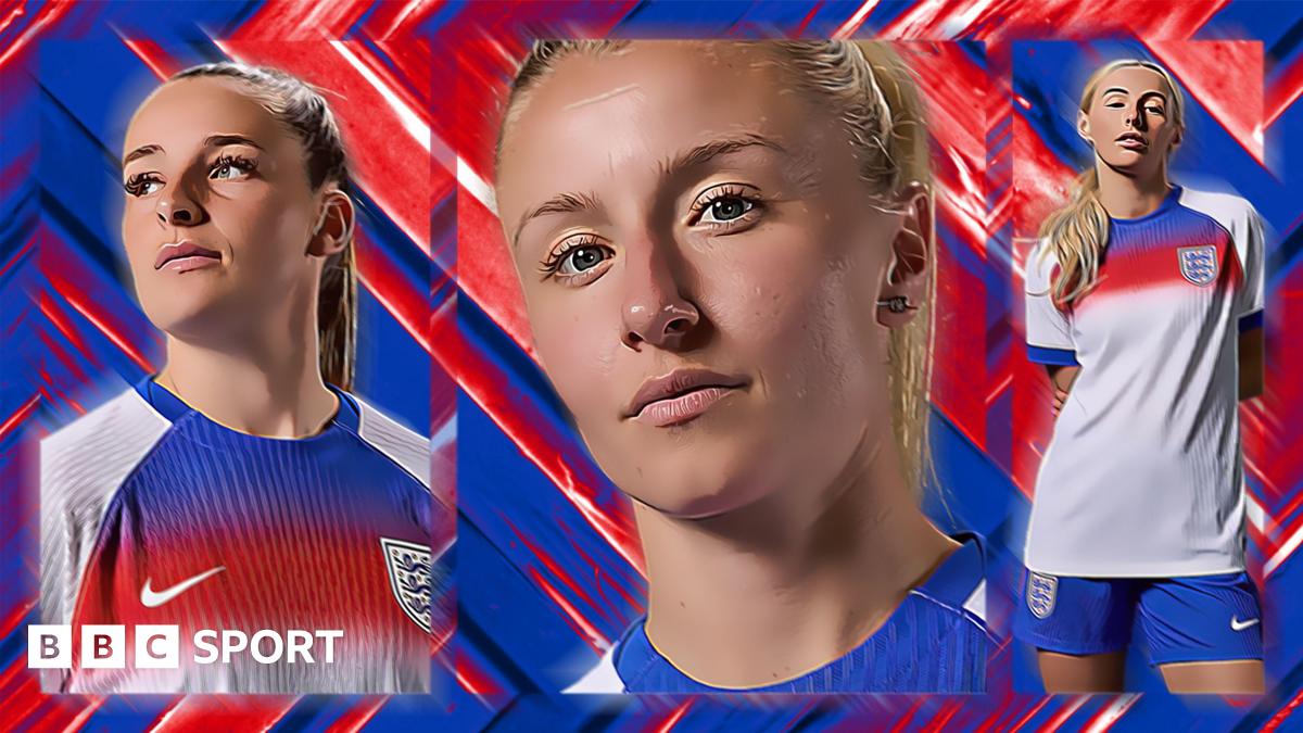 A graphic of Ella Toone, Leah Williamson and Chloe Kelly