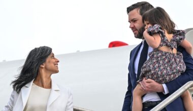 Second Lady Usha Vance and Vice President JD Vance have family day out in California with their kids