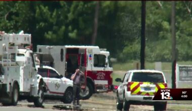 Highway reopen after contractor shocked on Sylacauga power line job sparks gas-fed fire