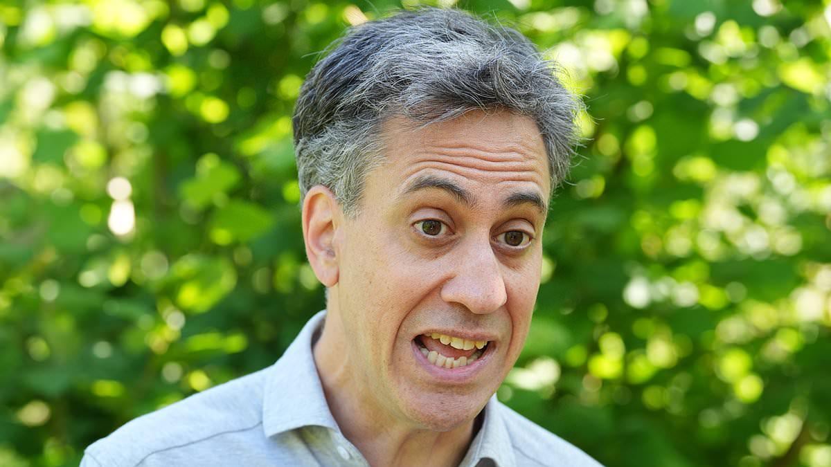 Ed Miliband warns the British way of life is 'under threat' because of the hot weather caused by climate change