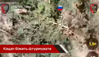 A russian invader assaulted Ukrainian positions but was hit by small arms fire and blew himself up with his own grenade