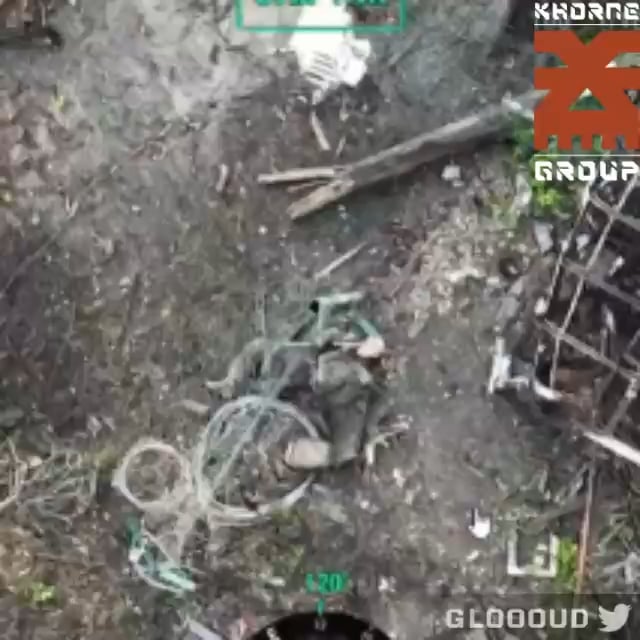 Russian soldier shoots himself after being wounded by a drone dropped grenade strike by operators of the 253rd Assault Battalion. Tyotkino Village, Published 26/07/2025.