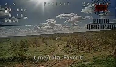 Ukrainian FPV strikes unsuspecting Russian