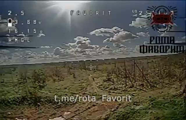 Ukrainian FPV strikes unsuspecting Russian