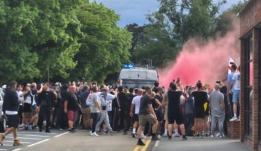The fascist mob in Epping, Essex