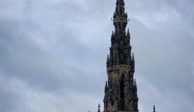 Scott Monument in Edinburgh, Scotland