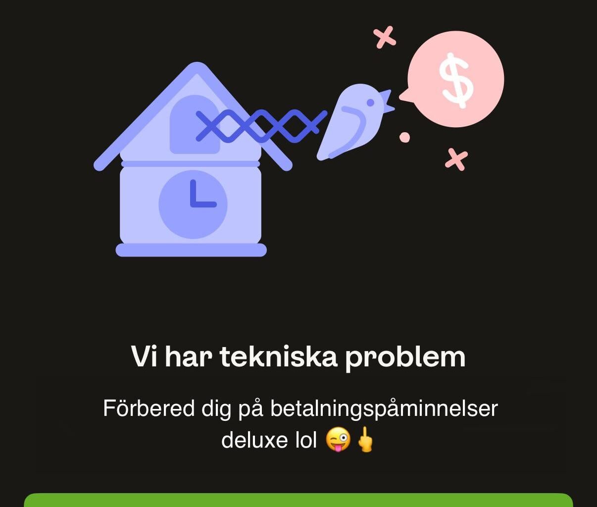 Kivra i slutet av månaden