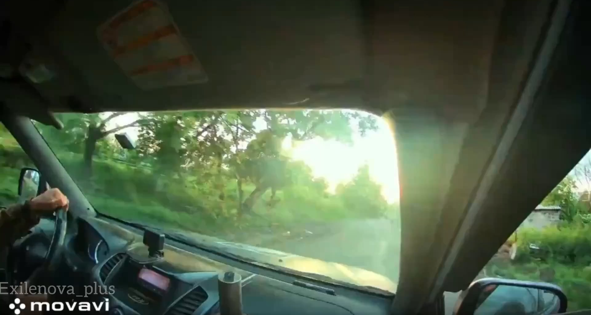 First-person footage of a Ukrainian assault group driving in a vehicle noticing a Russian fiber-optic FPV quad. The soldiers are able to not only evacuate in time but also to neutralize the threat and continue their mission.