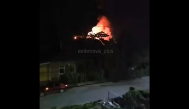 Compilation of footage from UAV attack in Novocherkassk, Rostov Region, Russia and aftermath. Thermal power plant, railway station, and a building belonging to Rostelecom were hit.