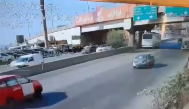 Footage showing Israeli air strike on Iranian Al-Quds commanders in Lebanon earlier today.