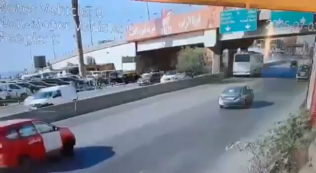 Footage showing Israeli air strike on Iranian Al-Quds commanders in Lebanon earlier today.