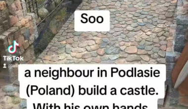 A guy in Podlasie (poland) have built a castle... by himself. With his hands. A castle.