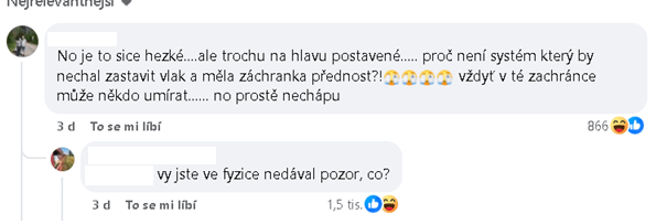 Jo, proč ten vlak prostě nezastaví!