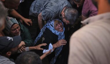 2 American workers injured at Gaza aid distribution site; Palestinians killed by airstrikes amid attempts to find food