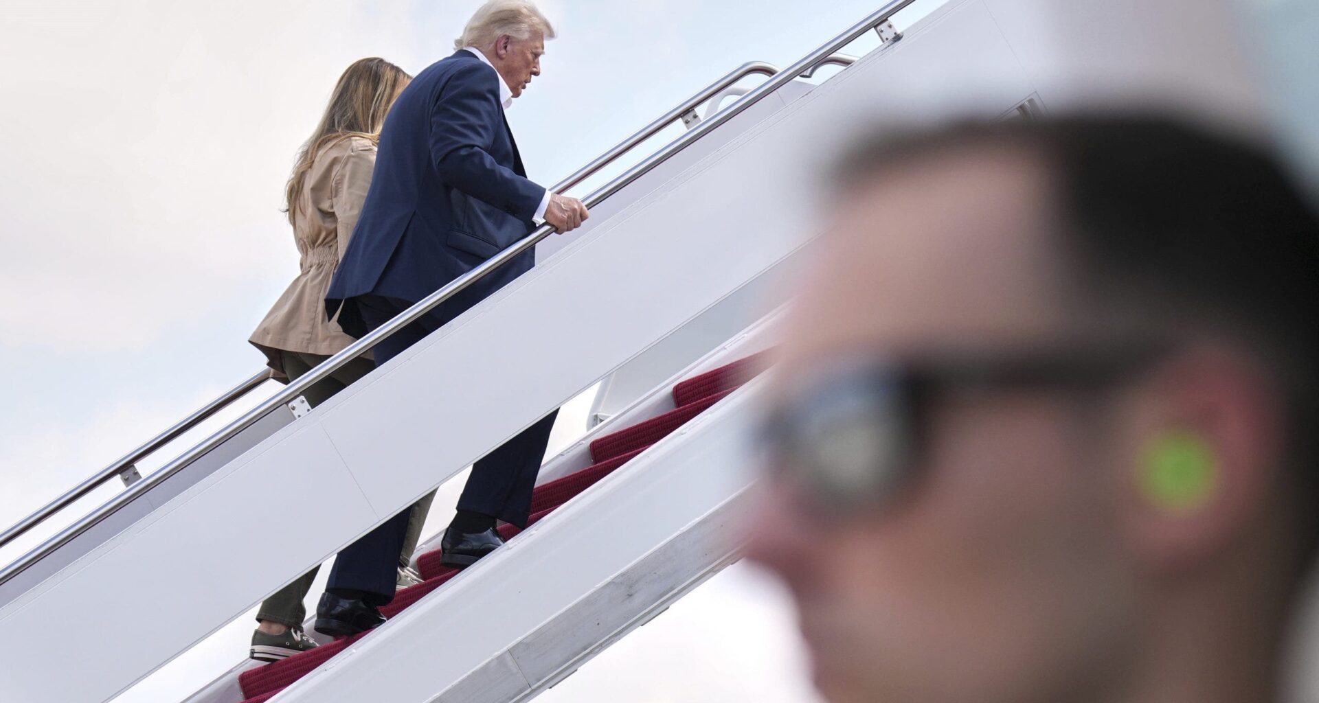 President Donald Trump and first lady Melania Trump head to Texas following floods