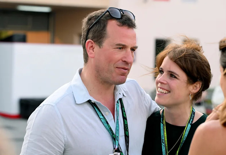 Princess Eugenie and Peter Phillips at the F1 Grand Prix 2025