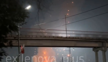 Ukrainian long-range drones hit a railway station in the village of Kamenolomni, Rostov region.