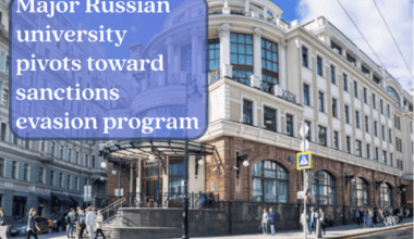 Higher School of Economics in Moscow now offers a master’s degree in sanctions evasion. If anyone doubts the effectiveness of sanctions, watch them build an entire curriculum around evading their impact. This isn’t “resilience” – it’s economic isolation