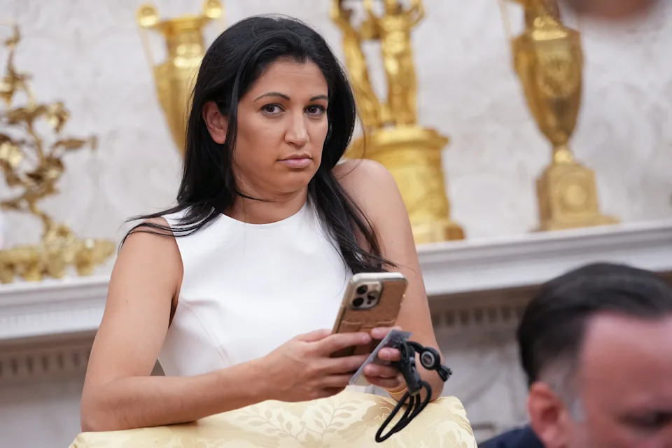 Katie Miller sparked salacious rumors after she left the White House to work for Elon Musk. / Kevin Dietsch / Getty Images