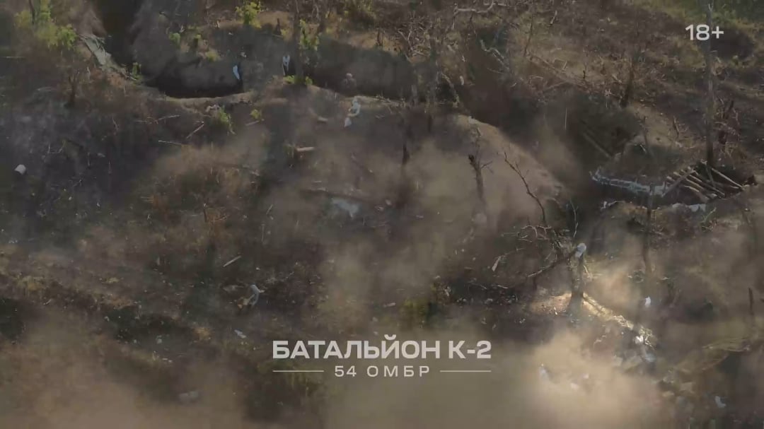 K-2 Battalion solider perfectly lines up shots to defend trench during russian assault. Late 2024
