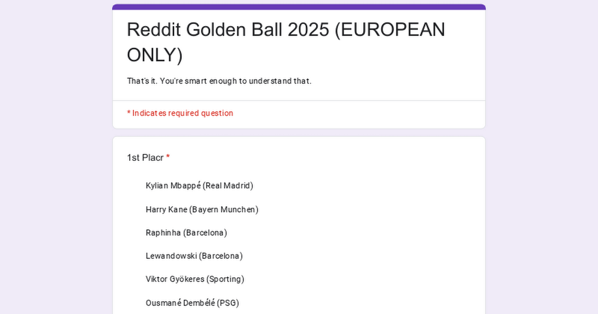 Reddit Golden Ball 2025