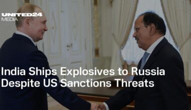 India Ships Explosives to Russia Despite US Sanctions Threats
