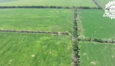 More drone footage of Ukrainian F-16 and MiG-29 fighter jets attacking Russian positions with GBU-39 or AASM Hammer bombs all along the front line.