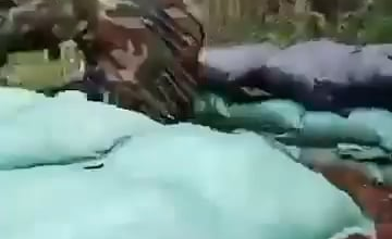 Royal Cambodian Army soldiers exchanging fire with Royal Thai Army at border positions.