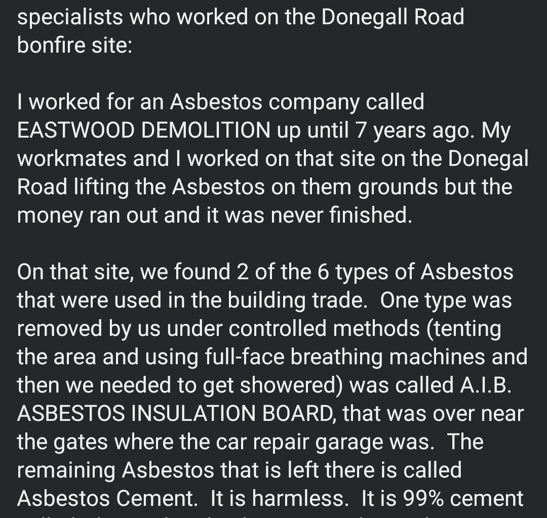 Shankill Online reports that Asbestos is...harmless