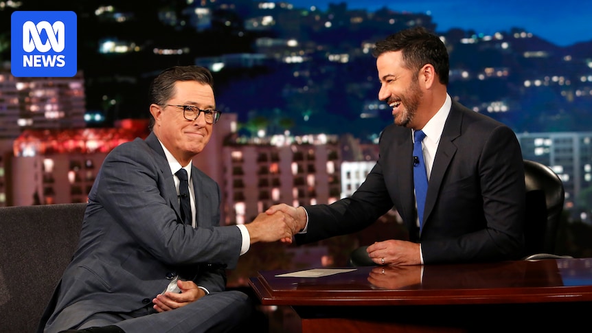 Late-night hosts react to cancellation of Stephen Colbert show as Donald Trump says 'Kimmel is next'