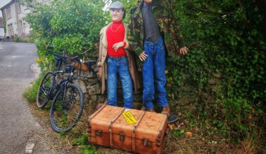 Llysfaen scarecrows
