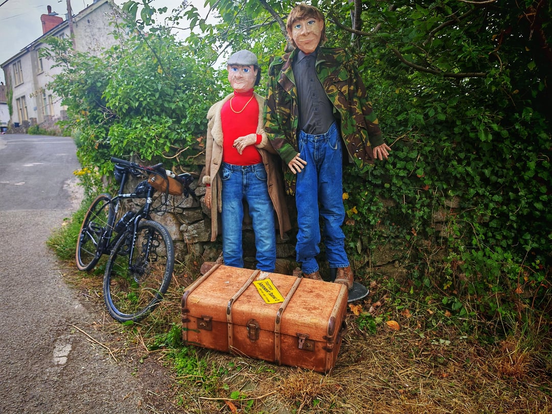 Llysfaen scarecrows