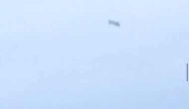 An American tomahawk cruise recorded flying over Baghdad during the second gulf war February 2nd 1991
