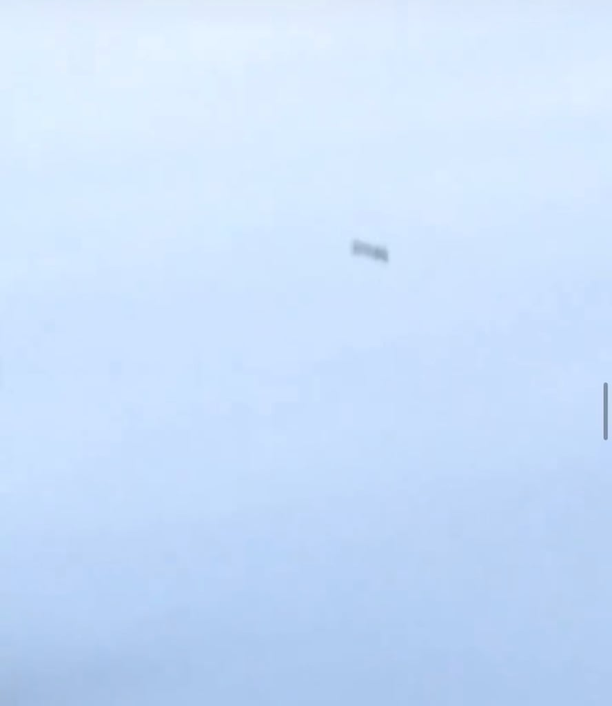 An American tomahawk cruise recorded flying over Baghdad during the second gulf war February 2nd 1991